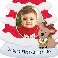 Baby's First Christmas Red and White Tree 2025 Photo Frame Ornament for only USD 22.99 | Hallmark