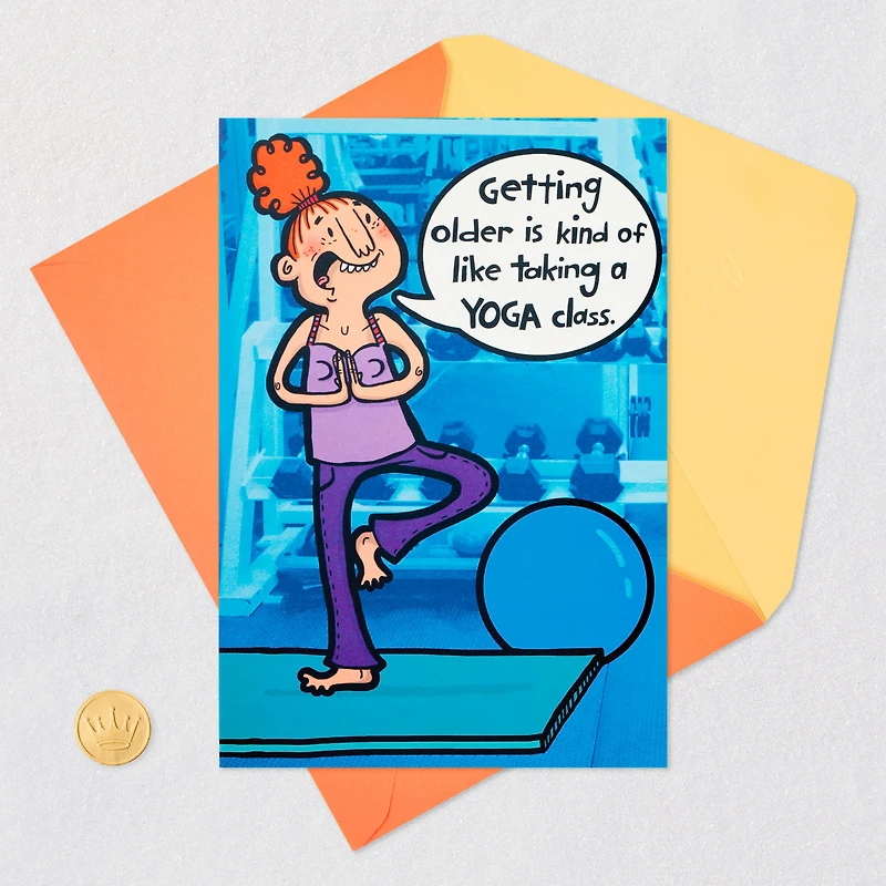Farting in Yoga Class Funny Pop-Up Birthday Card for Her for only USD 4.99 | Hallmark