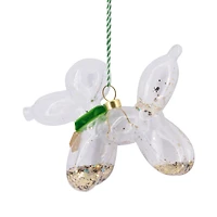 Signature Green and Gold Balloon Dog Glass Hallmark Ornament for only USD 22.99 | Hallmark