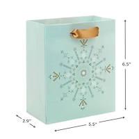 6.5" Sparkly Star on Light Sage Small Holiday Gift Bag for only USD 2.49 | Hallmark