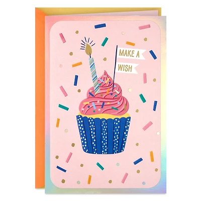 Make a Wish Cupcake and Candle Birthday Card for Kids for only USD 4.99 | Hallmark