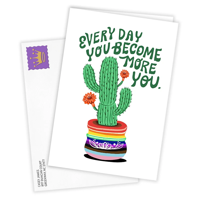 You Become More You Cactus Custom Encouragement Card for only USD 4.99 | Hallmark