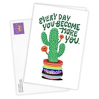 You Become More You Cactus Custom Encouragement Card for only USD 4.99 | Hallmark