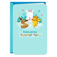 Pokémon Pikachu and Eevee Holiday Fun Christmas Card for only USD 3.99 | Hallmark