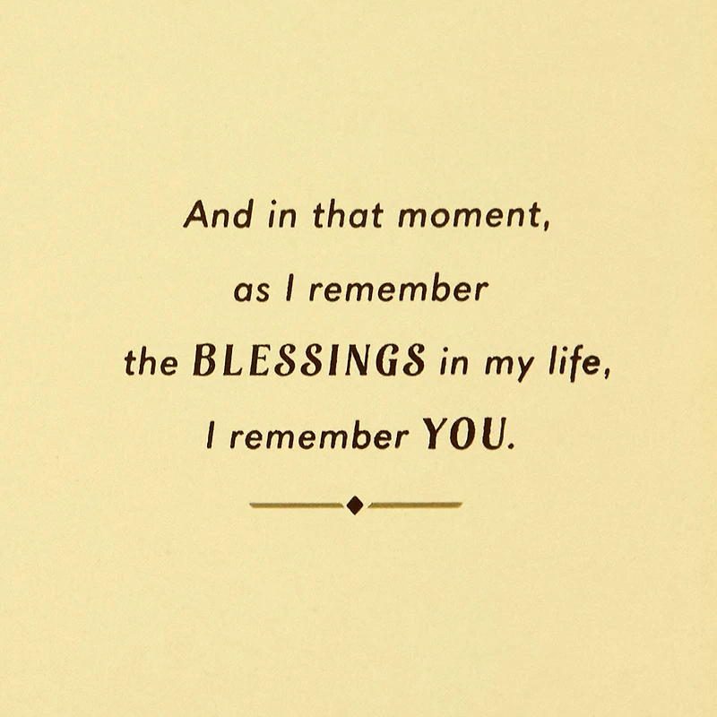 Remembering You Among My Blessings Thanksgiving Card for only USD 6.59 | Hallmark