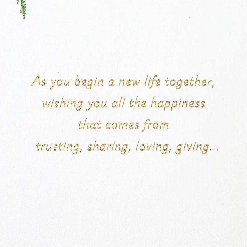 A Lifetime of Dreams Come True Wedding Card for only USD 4.99 | Hallmark