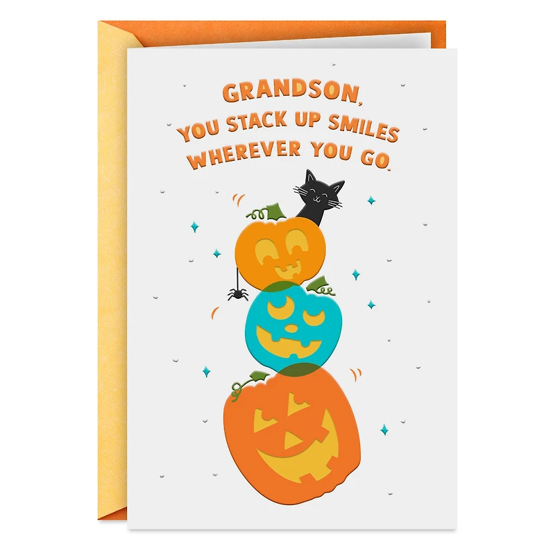 You Stack Up Smiles Halloween Card for Grandson for only USD 2.99 | Hallmark