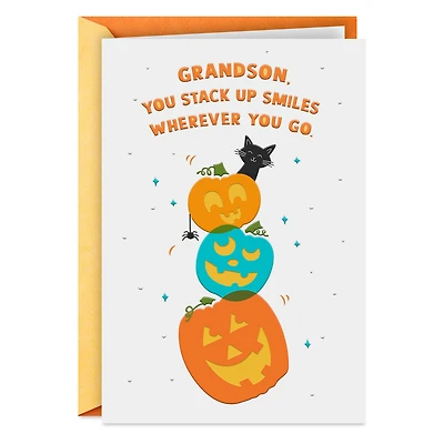 You Stack Up Smiles Halloween Card for Grandson for only USD 2.99 | Hallmark