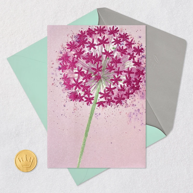 Purple Allium Flower Blank Card for only USD 4.59 | Hallmark