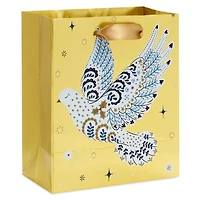 6.5" Floral Dove on Gold Small Holiday Gift Bag for only USD 2.49 | Hallmark
