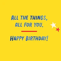 All the Things, All for You Gift Card Greeting Birthday Card for Kids for only USD 4.99 | Hallmark