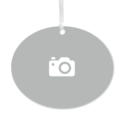 Design-Your-Own Horizontal Oval Metal Personalized Ornament, Custom Photo for only USD 17.99 | Hallmark