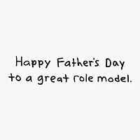 To a Great Role Model Funny Father's Day Card for only USD 3.99 | Hallmark