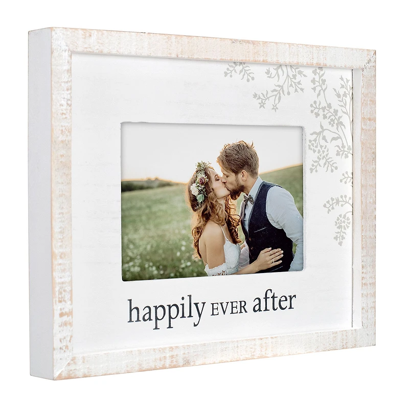 Malden Happily Ever After Rustic White Wood Picture Frame, 4x6 for only USD 19.99 | Hallmark
