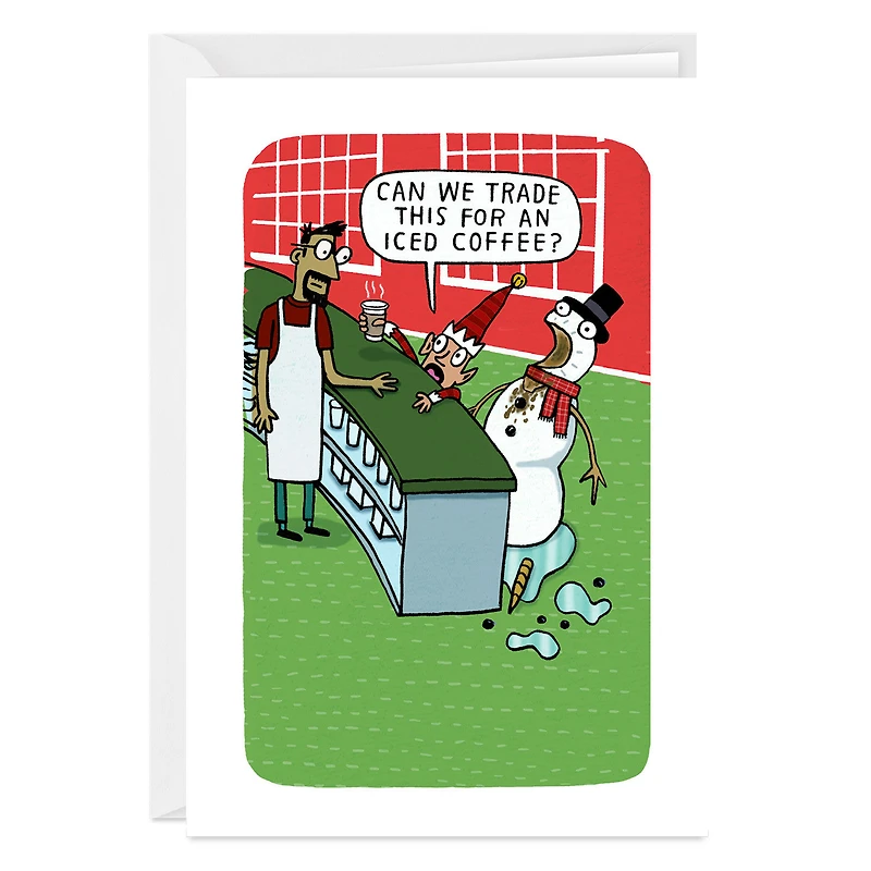 Snowman Coffee Funny Custom Christmas Card for only USD 4.99 | Hallmark