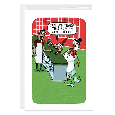 Snowman Coffee Funny Custom Christmas Card for only USD 4.99 | Hallmark