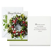 Wreath and Pine Branch Boxed Christmas Cards With Seals, Pack of 40 for only USD 18.99 | Hallmark