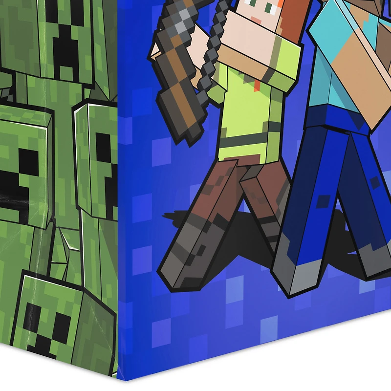 13" Minecraft Alex and Steve on Blue Large Gift Bag for only USD 4.49 | Hallmark