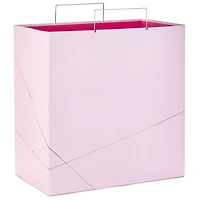 Light Pink With Gold Extra-Deep Square Gift Bag, 15" for only USD 7.99 | Hallmark