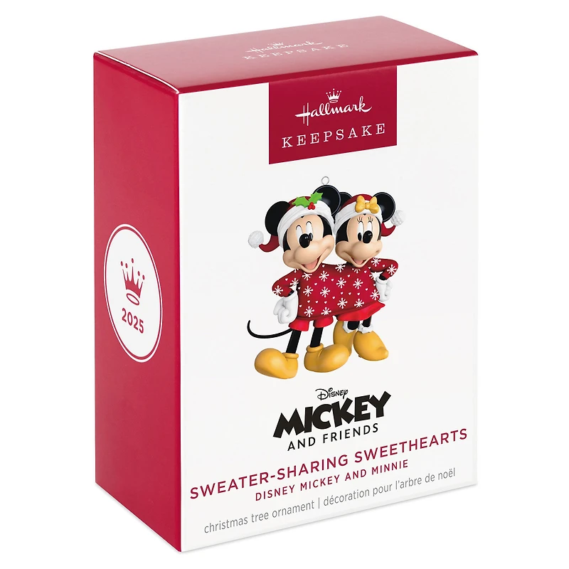 Disney Mickey and Minnie Sweater-Sharing Sweethearts Ornament for only USD 25.99 | Hallmark