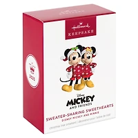 Disney Mickey and Minnie Sweater-Sharing Sweethearts Ornament for only USD 25.99 | Hallmark