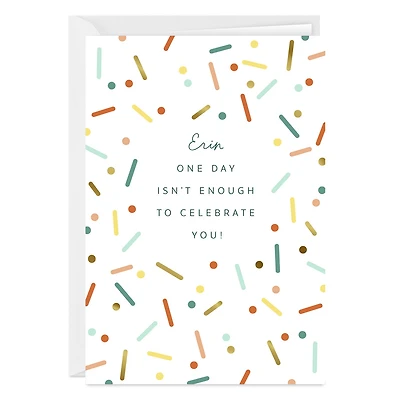 Colorful Confetti Custom Card for only USD 4.99 | Hallmark