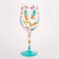 Lolita Woof It Up Handpainted Wine Glass, 15 oz. for only USD 34.99 | Hallmark