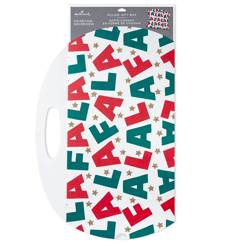 Fa La La Lettering Large Christmas Pillow Box With Handle for only USD 3.99 | Hallmark