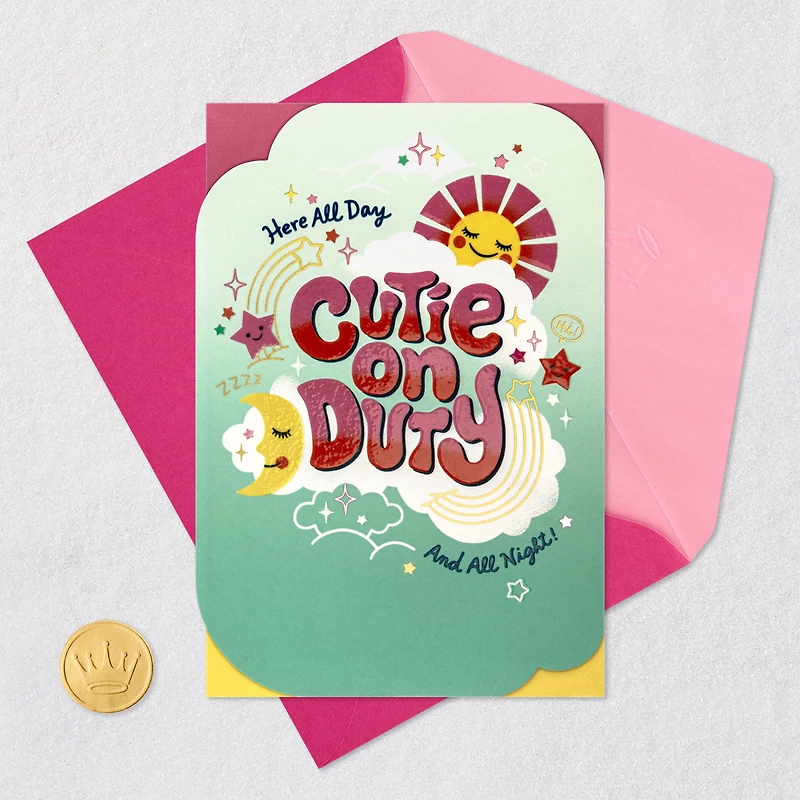 Cutie on Duty New Baby Girl Card for only USD 5.99 | Hallmark