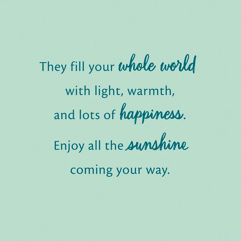 Enjoy the Sunshine Coming Your Way Gift Card Greeting New Baby Card for only USD 4.99 | Hallmark