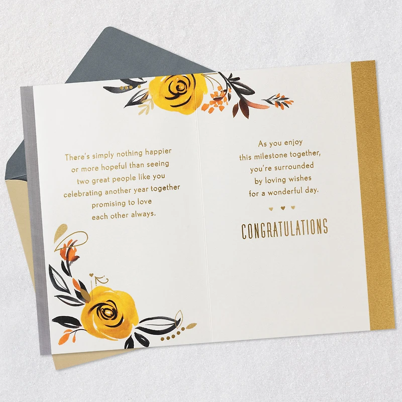 Surrounded By Loving Wishes Anniversary Card for Couple for only USD 6.99 | Hallmark