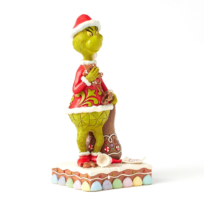Jim Shore Grinch With Presents Eating Gingerbread Figurine, 8" for only USD 69.99 | Hallmark