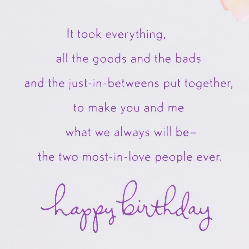 You and Me Will Always Be Romantic Birthday Card for Wife for only USD 6.99 | Hallmark