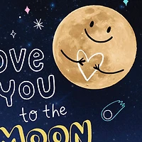 Moon, Stars and Heart Doodles Love Card for Kids for only USD 2.99 | Hallmark
