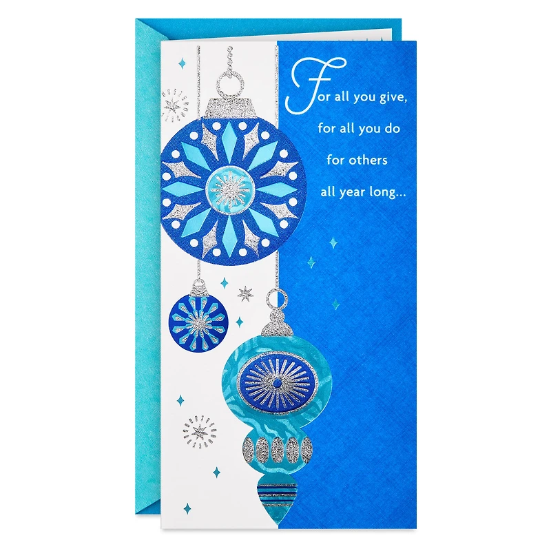 Thanks for All You Give and Do Money Holder Christmas Card for only USD 5.99 | Hallmark