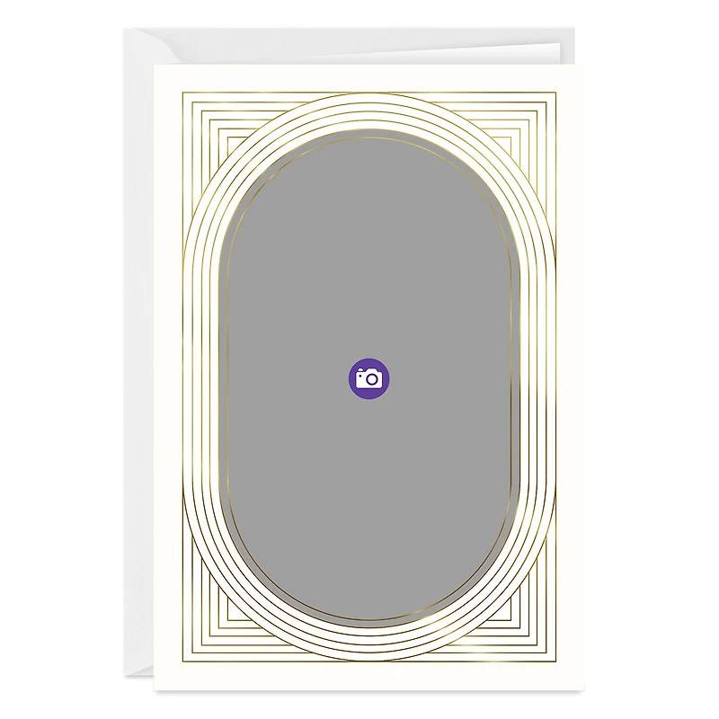 Art Deco Gold Oval Frame Custom Card for only USD 4.99 | Hallmark