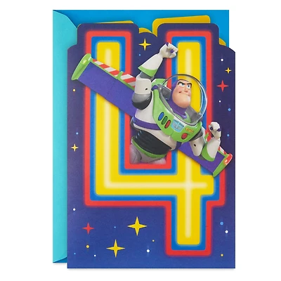 Disney/Pixar Toy Story Buzz Lightyear Infinity Fun Musical 4th Birthday Card for only USD 5.99 | Hallmark