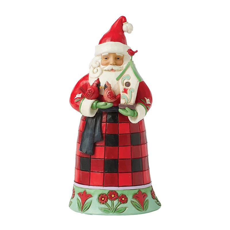 Jim Shore Heartwood Creek Santa Holding Birdhouse and Birds Figurine, 6.5" for only USD 49.99 | Hallmark