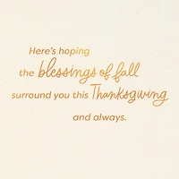 Slanting Sunlight and Crunchy Leaves Thanksgiving Card for only USD 4.59 | Hallmark
