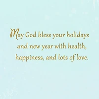 May God Bless Your Holidays Religious Christmas Card for only USD 2.99 | Hallmark
