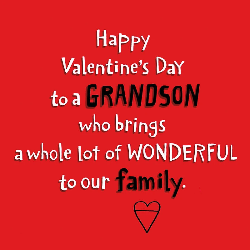 Smiles, Pride and Love Valentine's Day Card for Grandson for only USD 3.99 | Hallmark