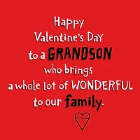 Smiles, Pride and Love Valentine's Day Card for Grandson for only USD 3.99 | Hallmark