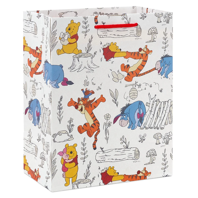 9.6" Disney Winnie the Pooh Friends Together Medium Gift Bag for only USD 3.49 | Hallmark