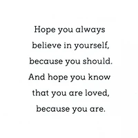 Always Believe in Yourself Graduation Card for Son for only USD 4.99 | Hallmark