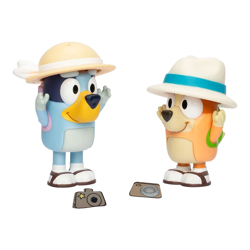 Bluey and Bingo on Holiday Play Figures, Set of 2 for only USD 14.99 | Hallmark
