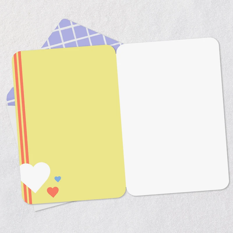 Mod Hearts and Stripes Blank Card for only USD 2.99 | Hallmark