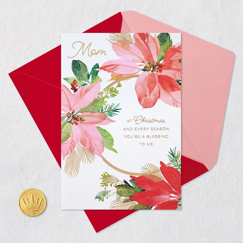 You're a Blessing to Me Christmas Card for Mom for only USD 5.59 | Hallmark