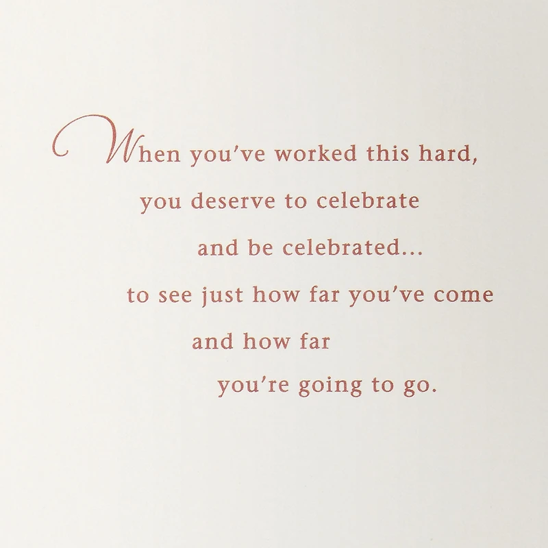 You Worked Hard for This Achievement Congratulations Card for only USD 6.59 | Hallmark