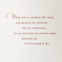 You Worked Hard for This Achievement Congratulations Card for only USD 6.59 | Hallmark