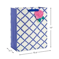 13" Blue Trellis on White Large Gift Bag for only USD 4.99 | Hallmark